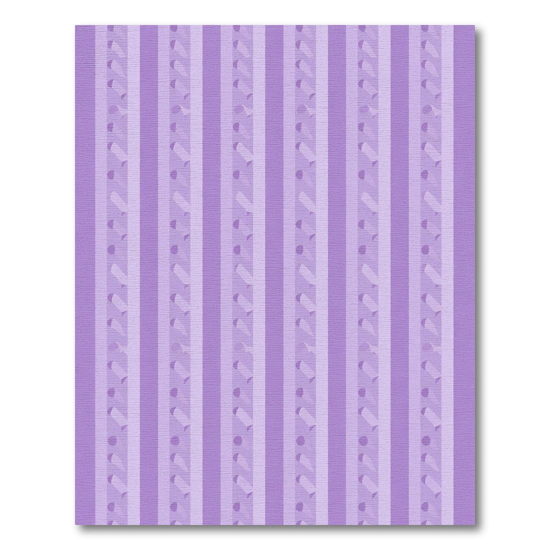Lilac Vertical 3D Ribbon Stripe Rug