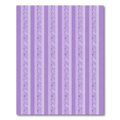Lilac Vertical 3D Ribbon Stripe Rug