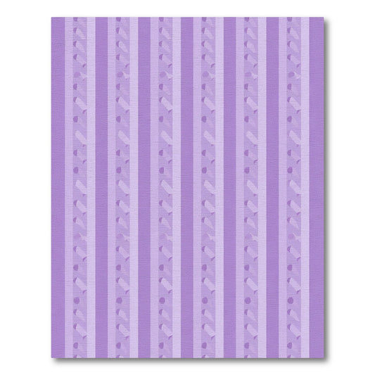 Lilac Vertical 3D Ribbon Stripe Rug