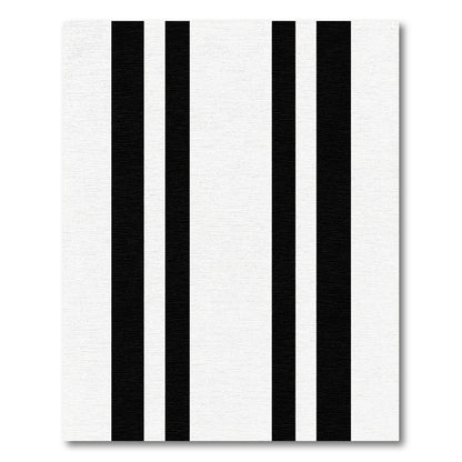High Contrast Parallel Lines Rug