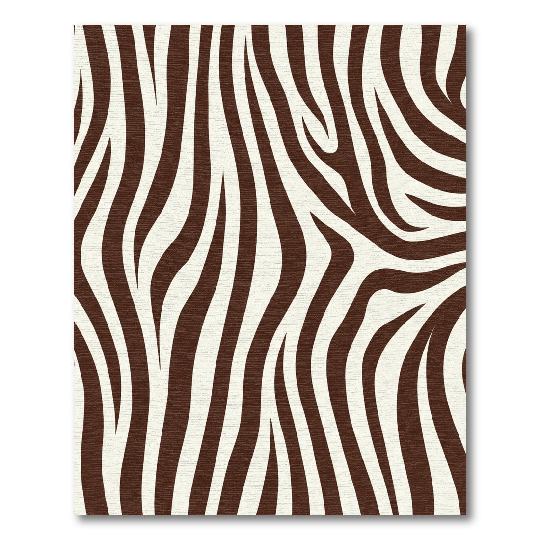 Rich Brown Zebra Stripe Abstract Rug