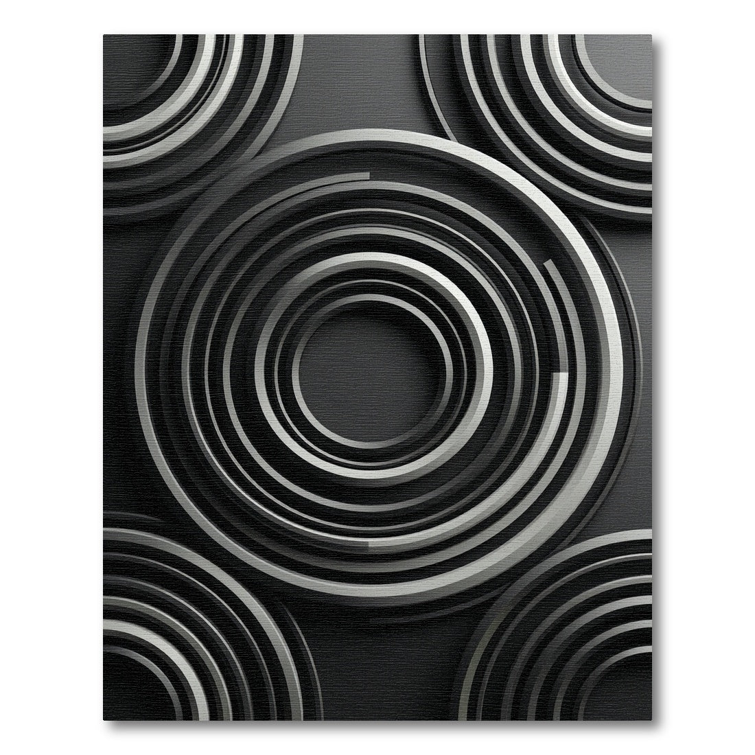 Monochromatic Concentric Circles Rug
