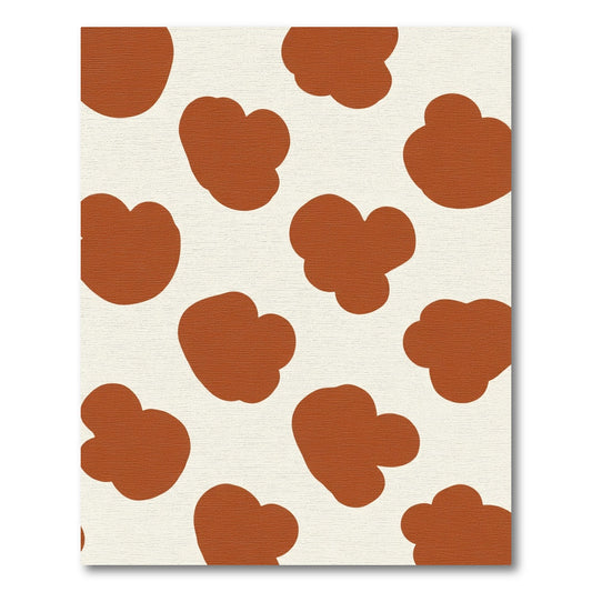 Earthy Brown Cow Spots Rug