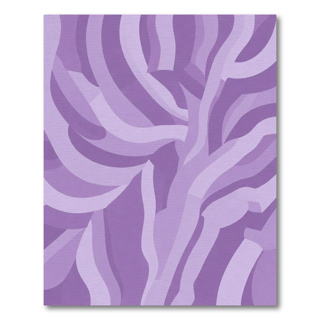 Lilac Swirl Ribbon Abstract Rug