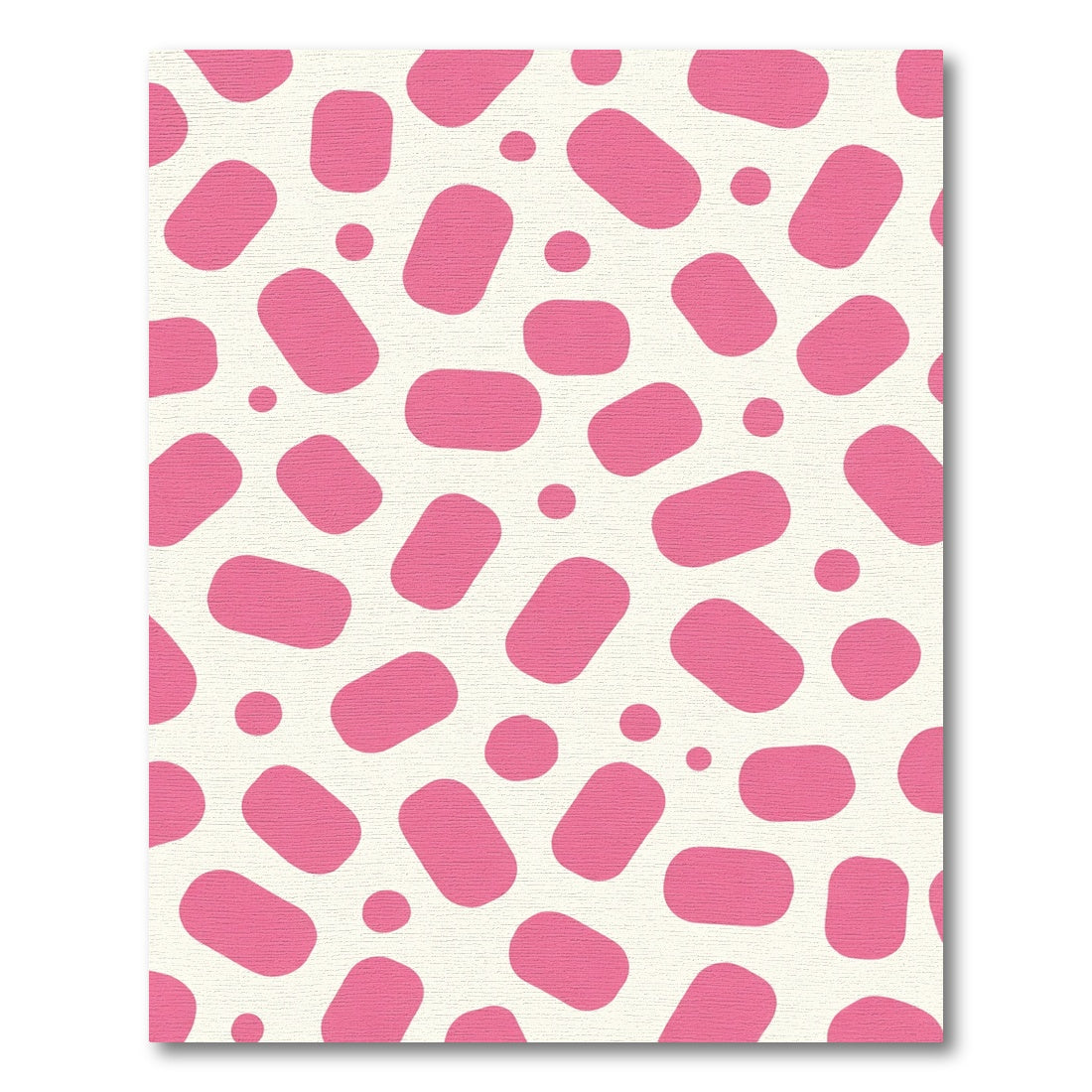 Hot Pink Blob Scatter Rug
