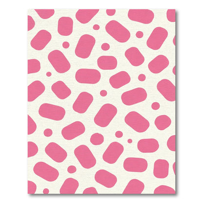Hot Pink Blob Scatter Rug