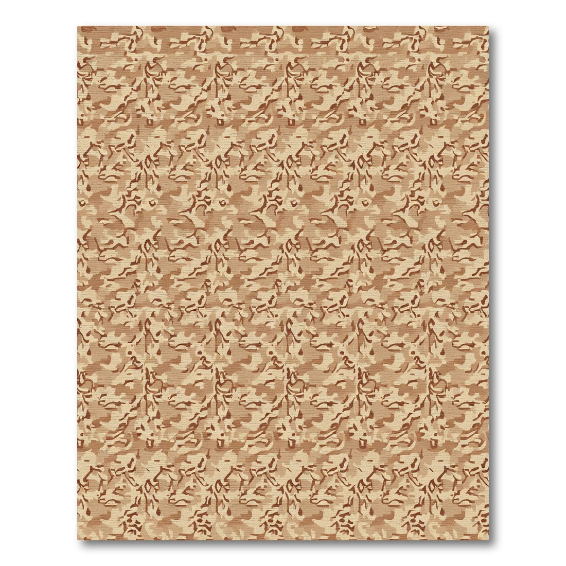 Desert Earth Camouflage Abstract Texture Rug