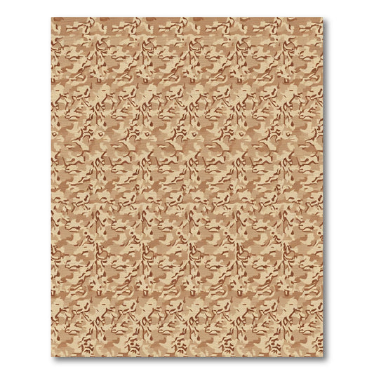 Desert Earth Camouflage Abstract Texture Rug