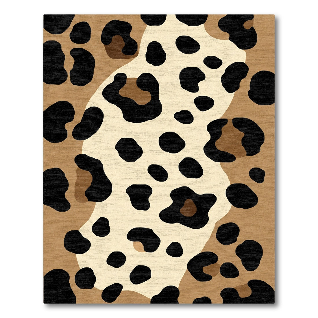 Earthy Leopard Spot Abstract Rug