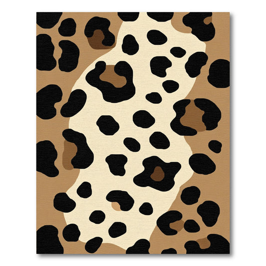 Earthy Leopard Spot Abstract Rug