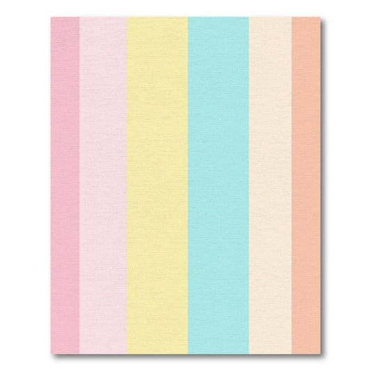 Soft Pastel Vertical Stripes Rug