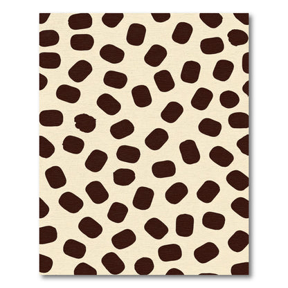 Dark Spotty Creamy Background Rug