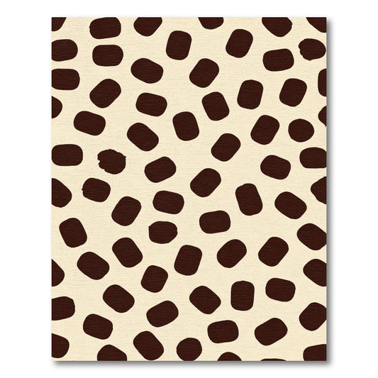 Dark Spotty Creamy Background Rug