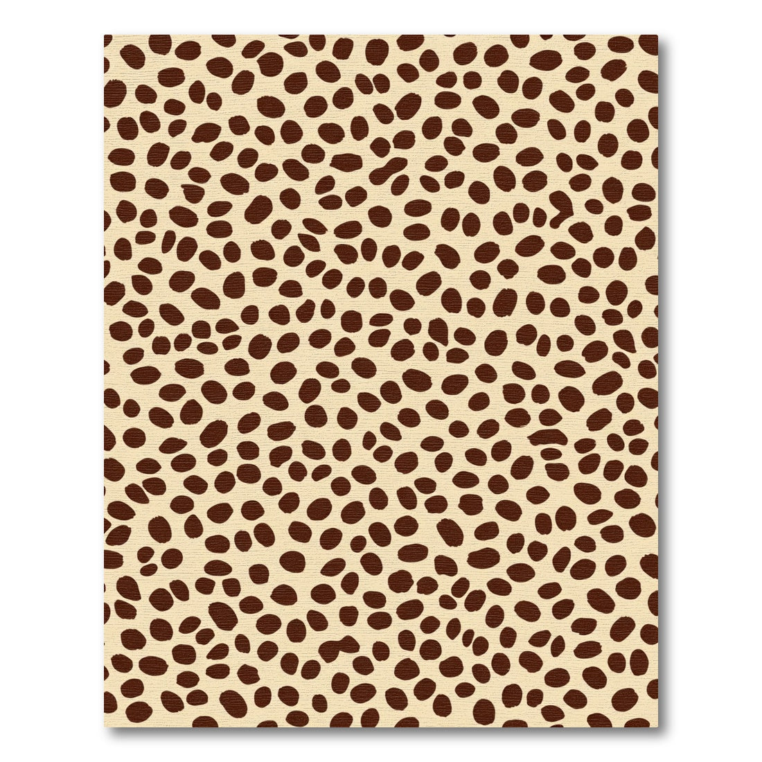 Earthy Tan Spotted Animal Print Rug