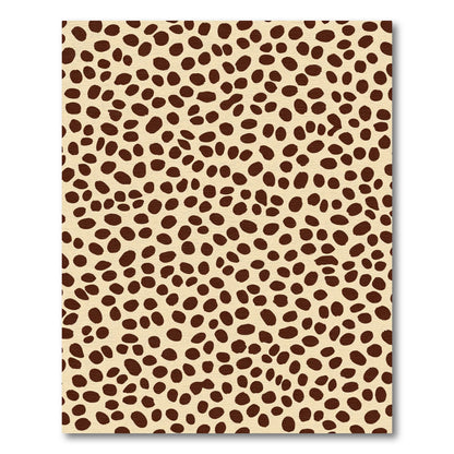 Earthy Tan Spotted Animal Print Rug
