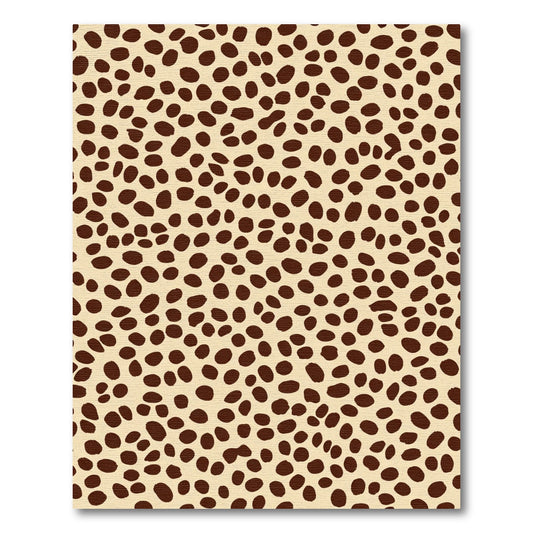 Earthy Tan Spotted Animal Print Rug