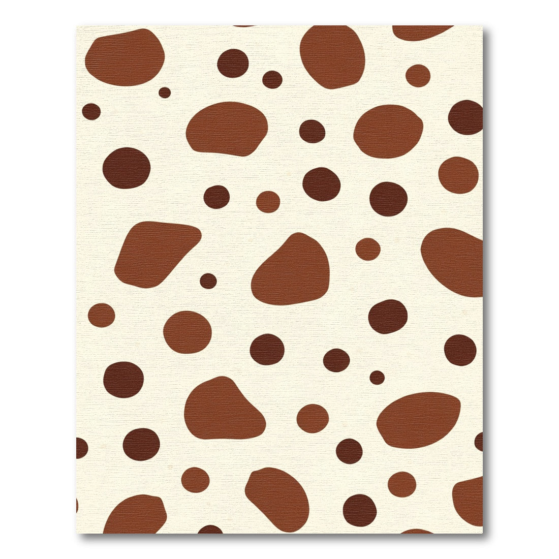 Brown Cream Irregular Spot Rug