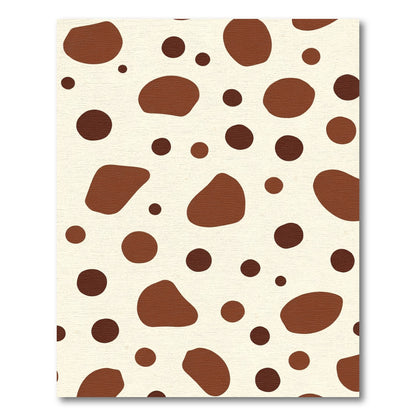 Brown Cream Irregular Spot Rug
