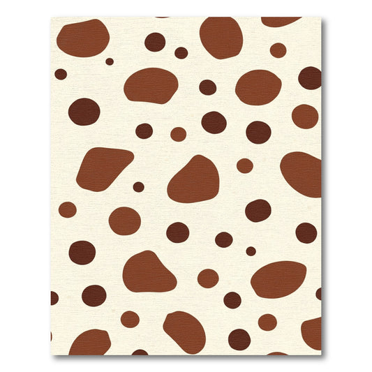 Brown Cream Irregular Spot Rug