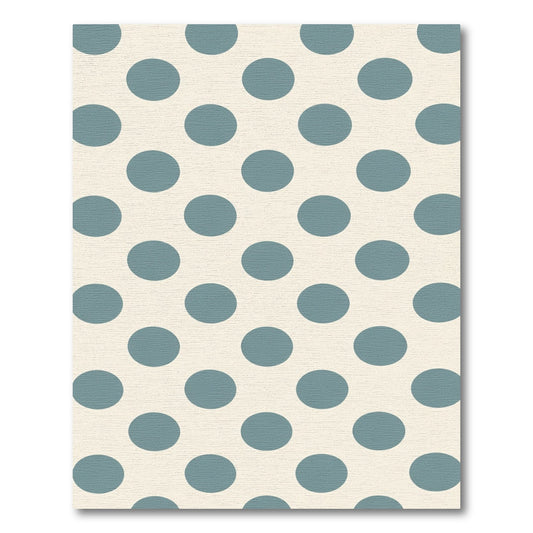 Aqua Polka Dot Classic Repeat Rug