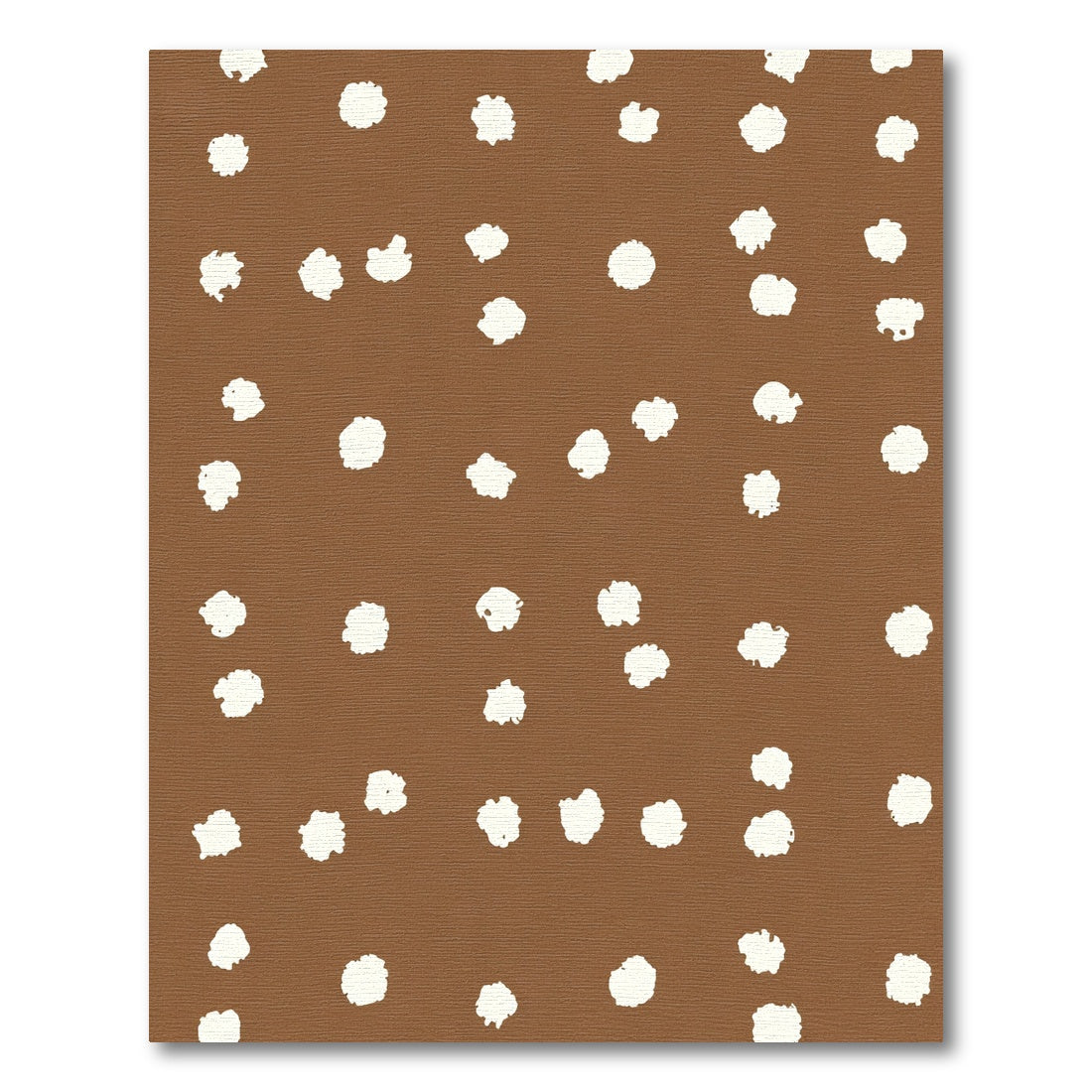 Brown Cream Scattered Spots Rug