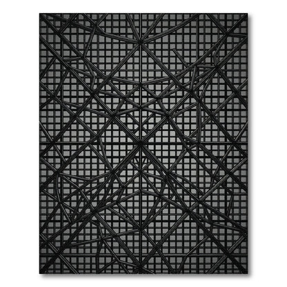 Dark Geometric Lattice Abstract Rug