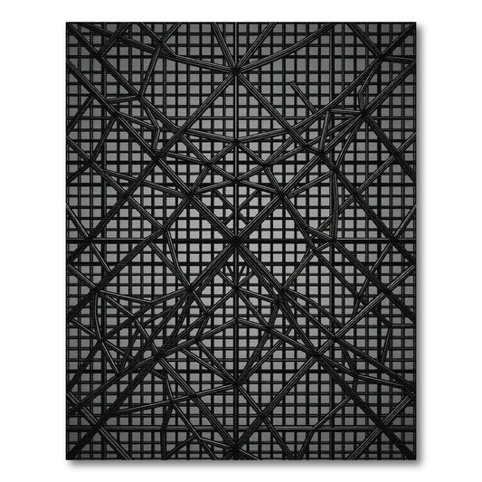 Dark Geometric Lattice Abstract Rug
