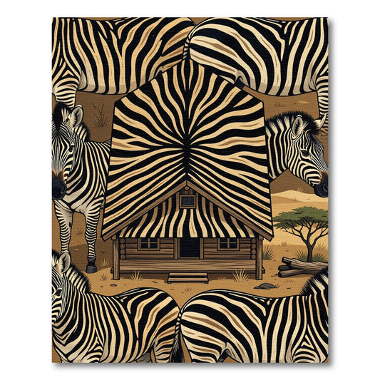 Bold Zebra Stripes Cabin Graphic Rug