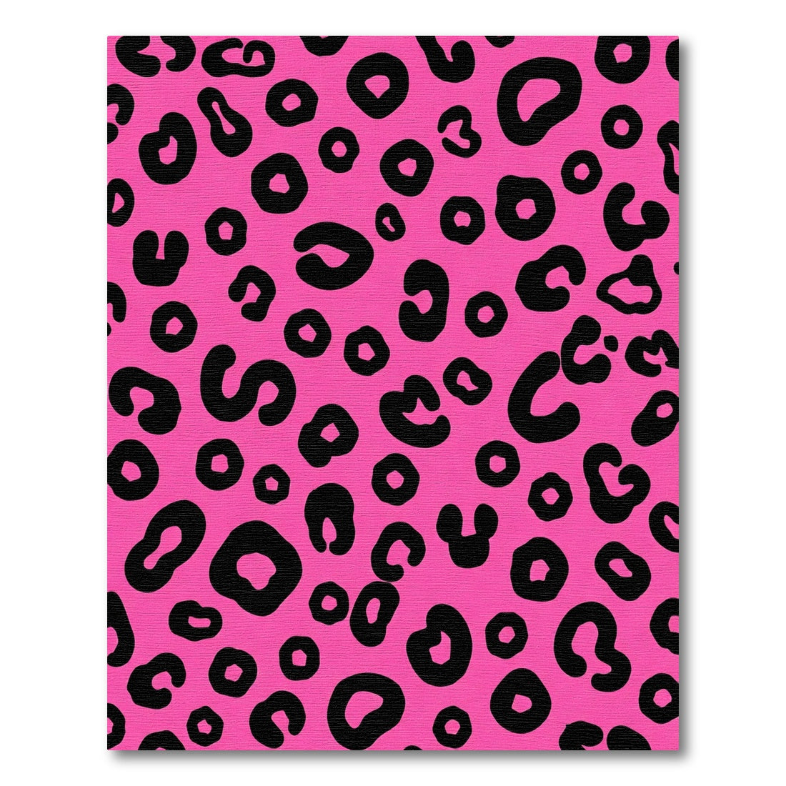 Bold Pink Black Spots Rug