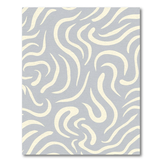 Creamy Swirls Light Gray Abstract Rug
