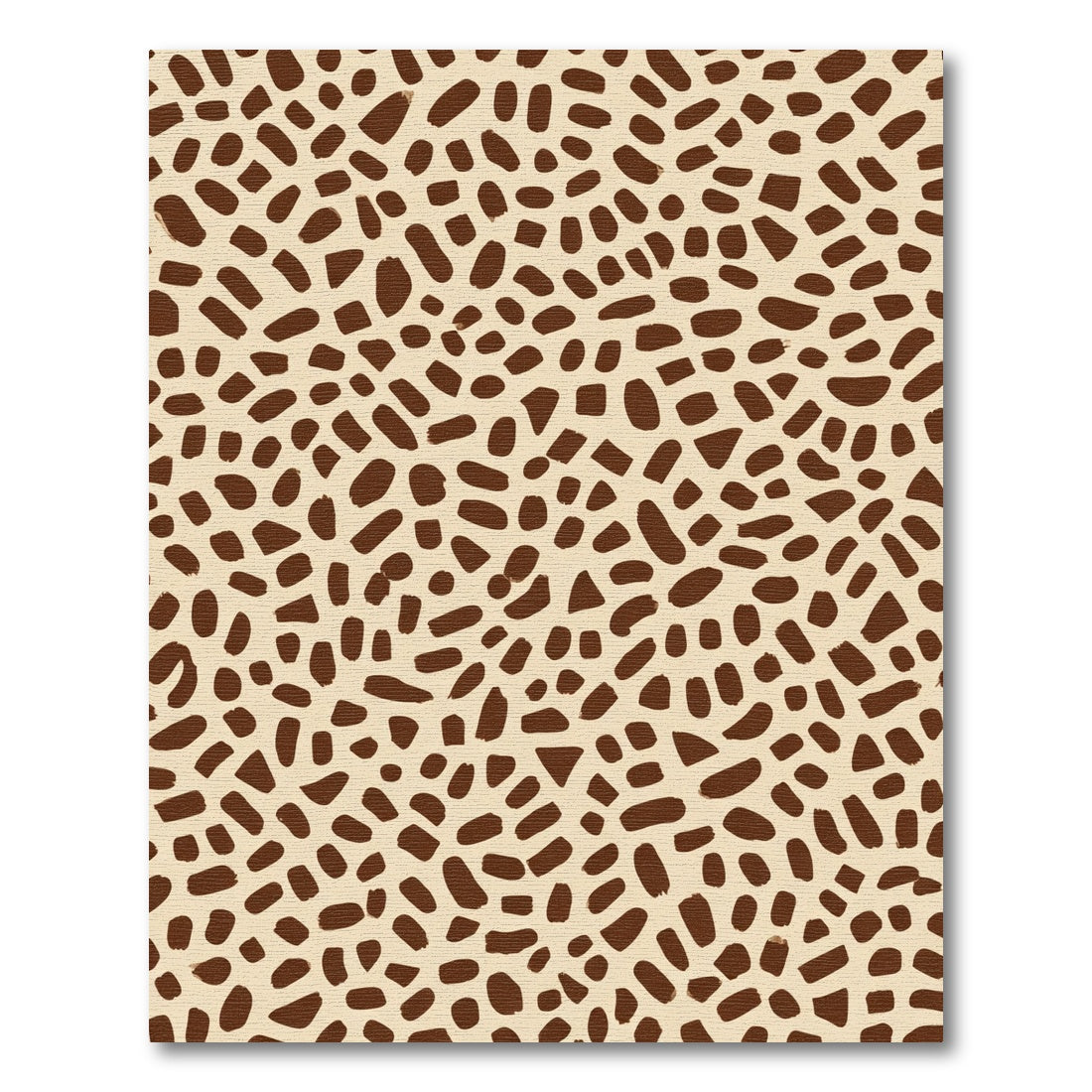 Brown Spotted Beige Abstract Spots Rug
