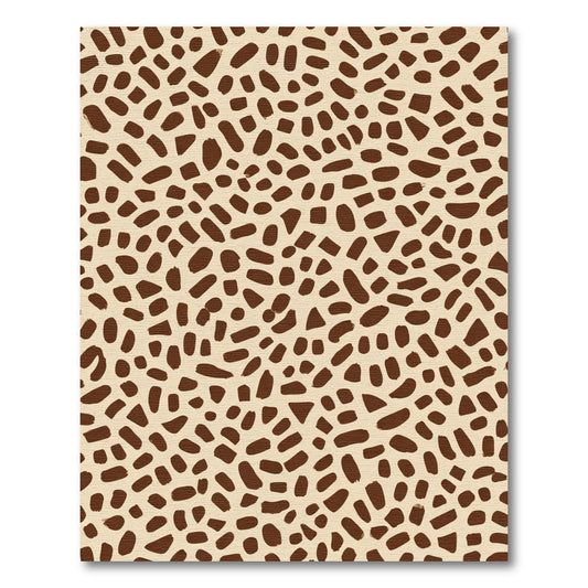 Brown Spotted Beige Abstract Spots Rug