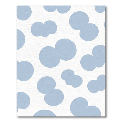 Pastel Blue Cloudscape Forms Rug