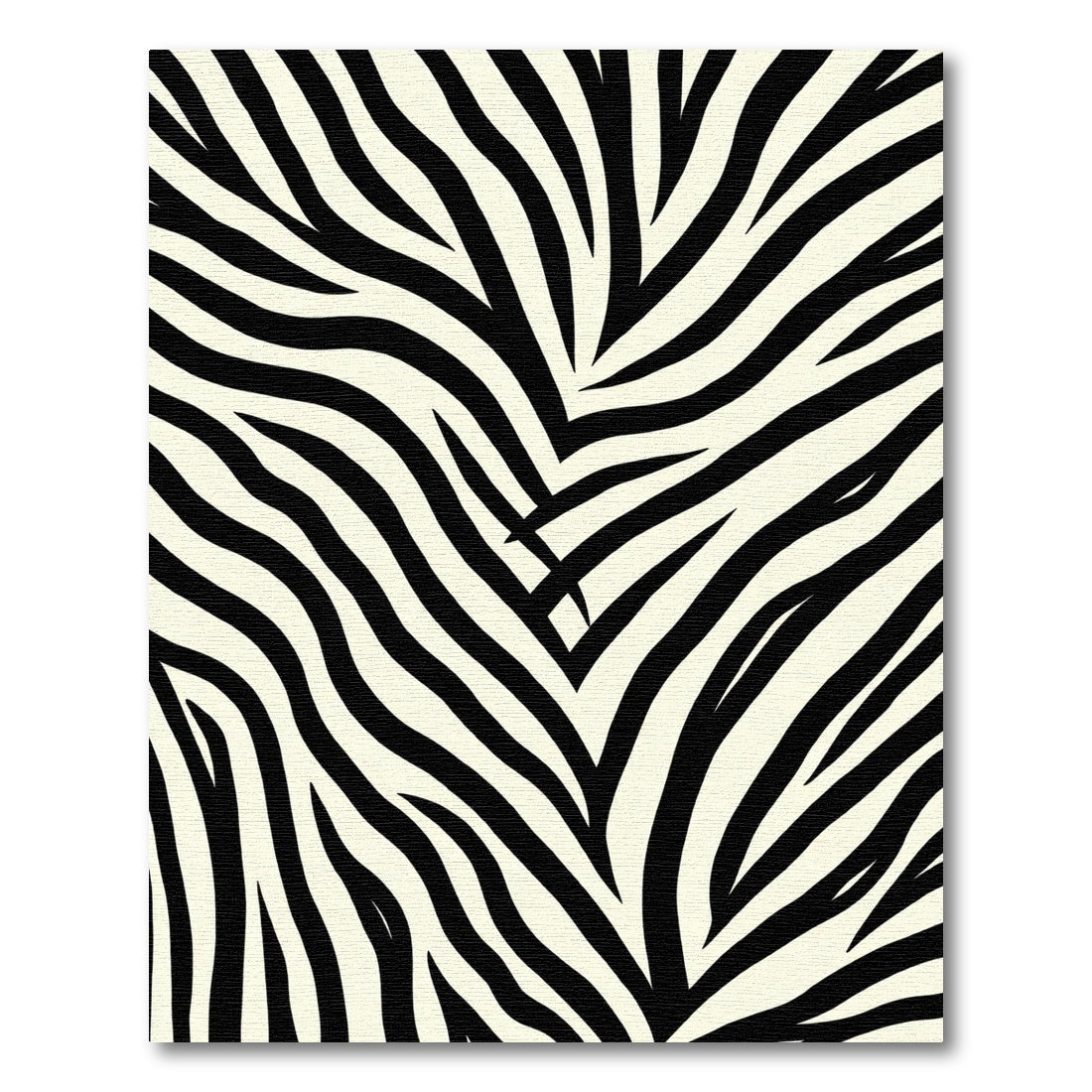 Classic Black White Zebra Stripes Rug