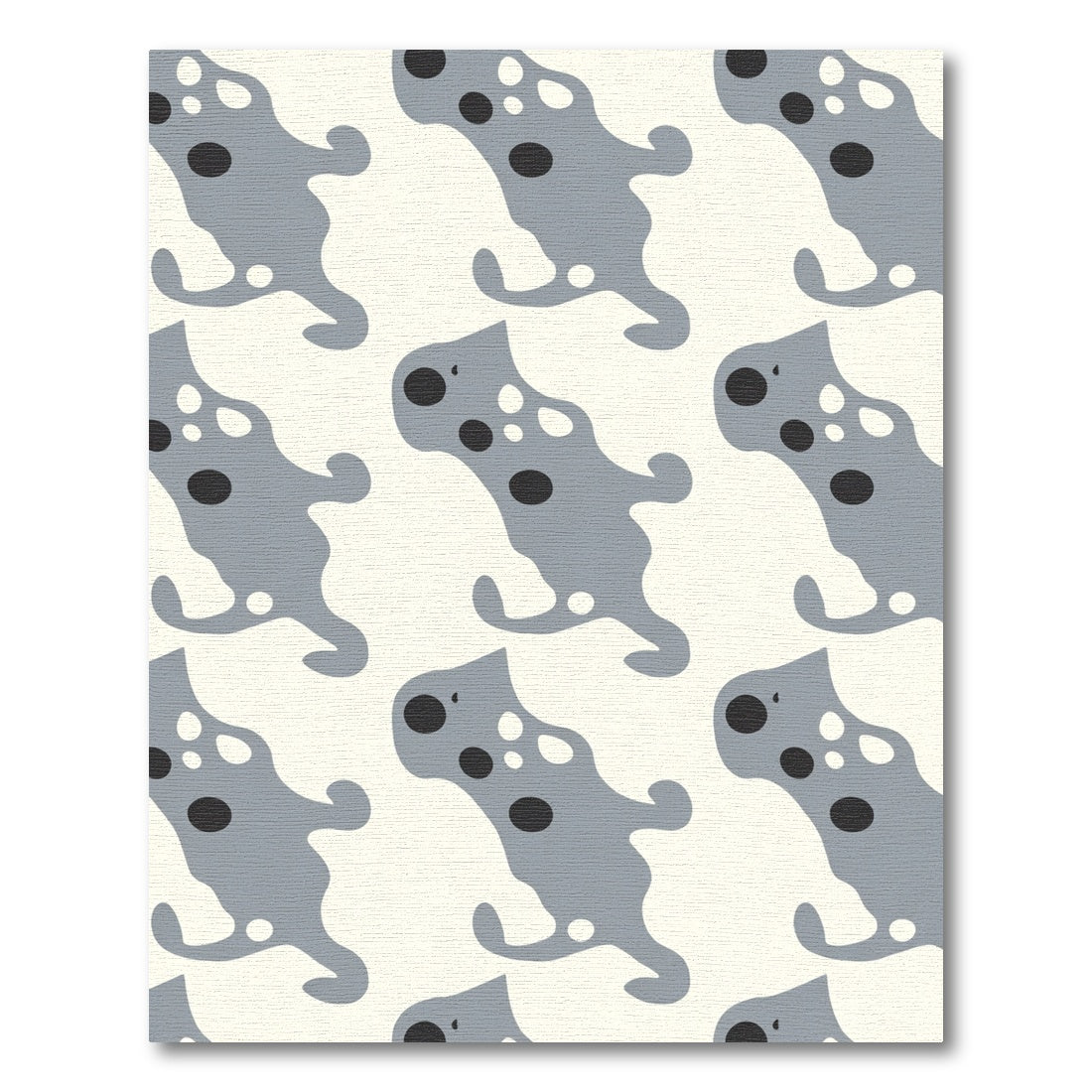 Ochre Grey Organic Dot Repeat Rug