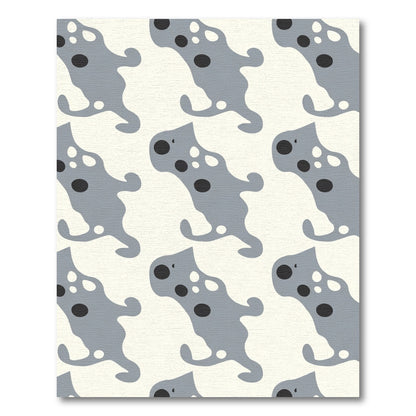 Ochre Grey Organic Dot Repeat Rug