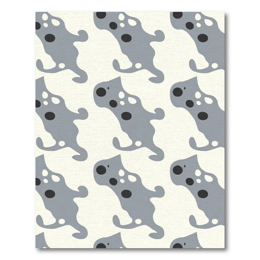 Ochre Grey Organic Dot Repeat Rug