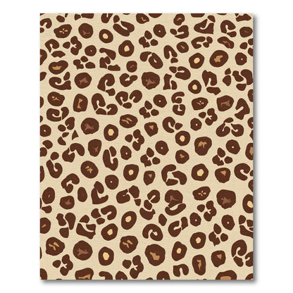 Earthy Brown Leopard Spots Rug
