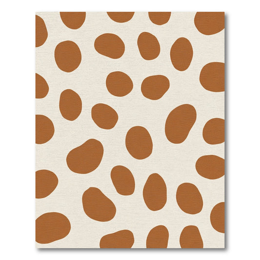 Burnt Orange Blob Spot Rug