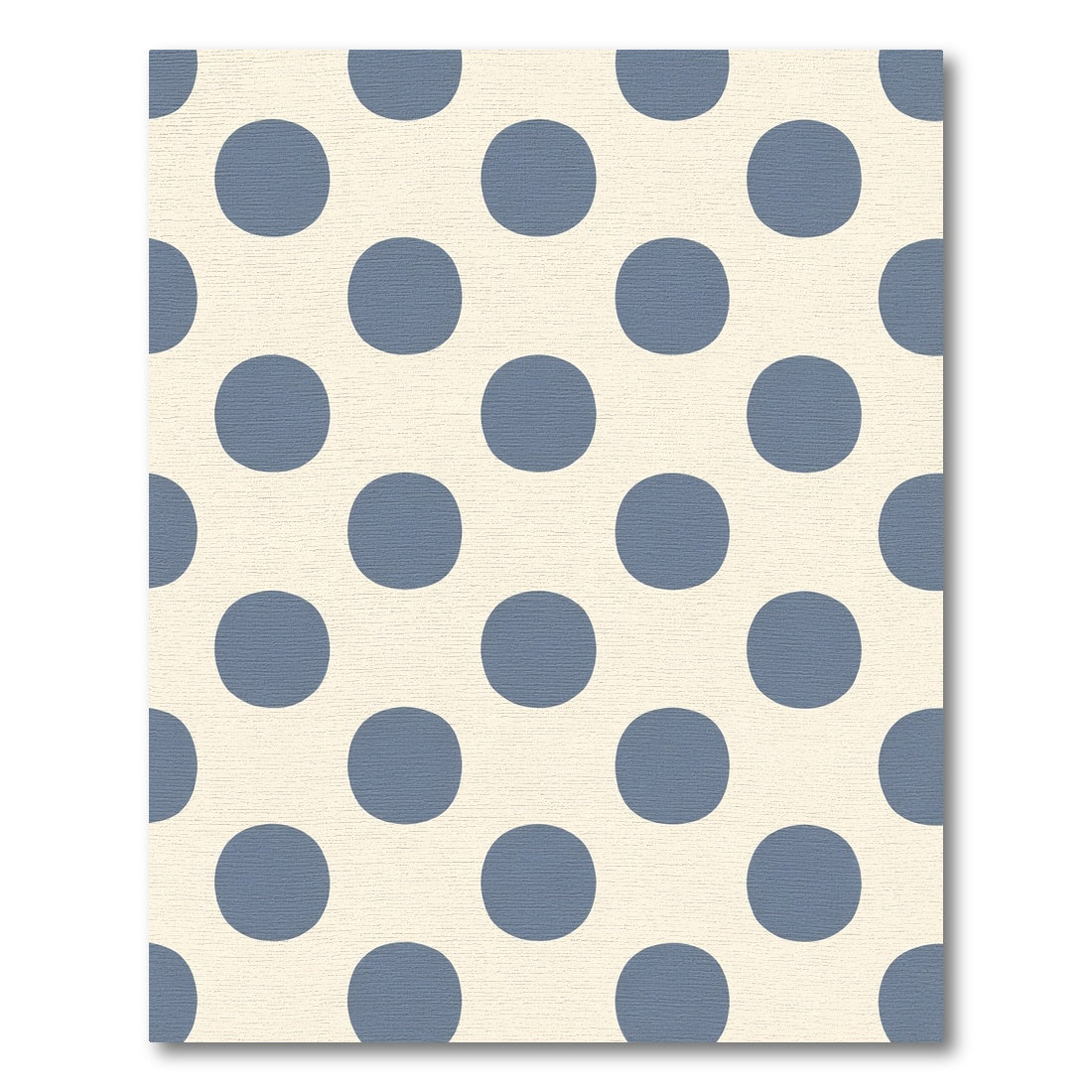 Indigo Polka Dot Grid Rug