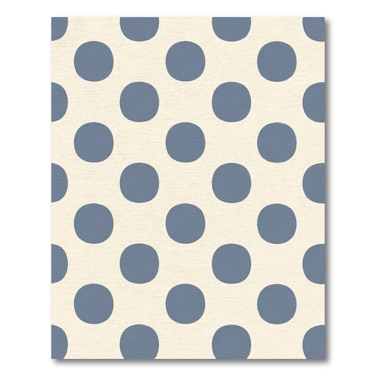 Indigo Polka Dot Grid Rug