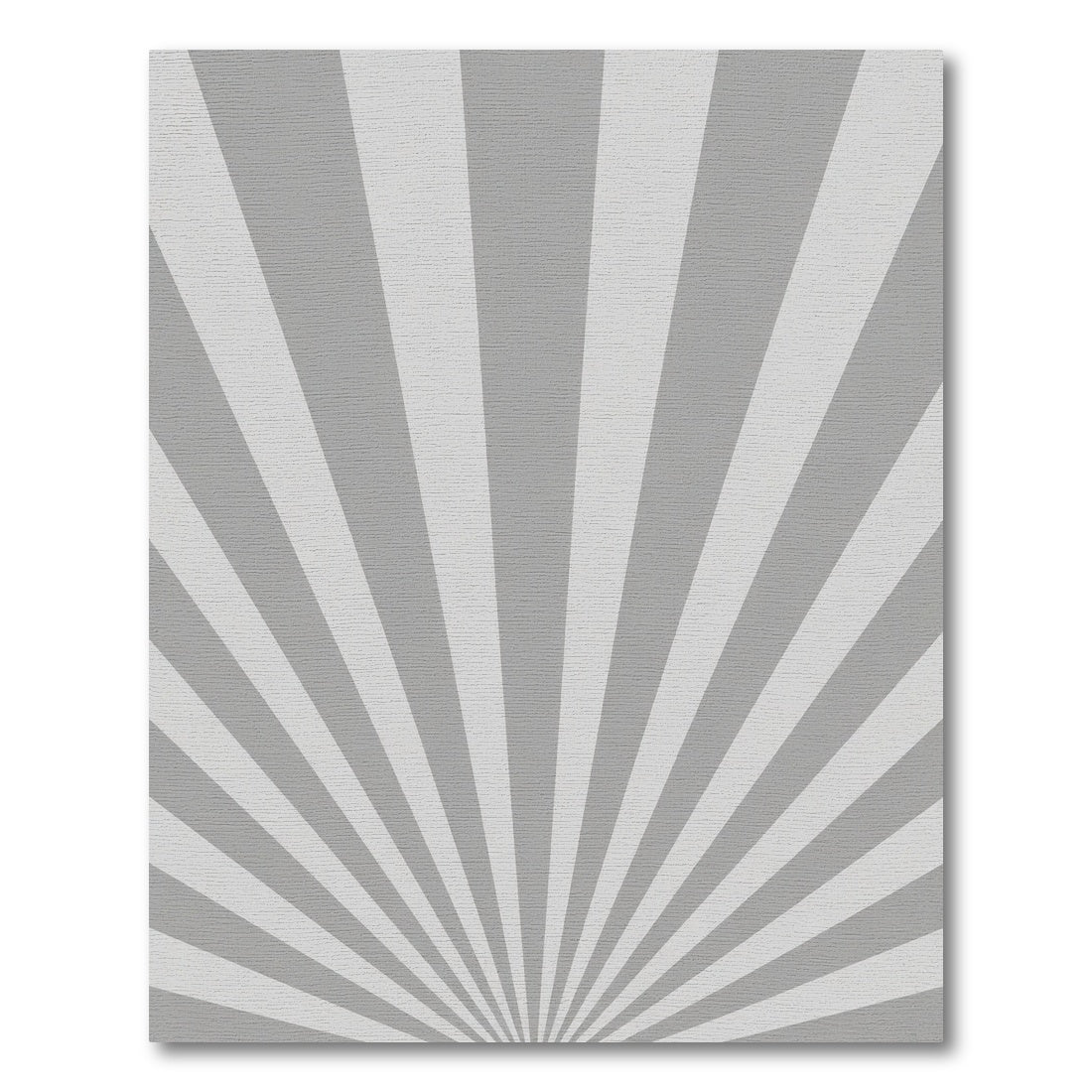 Monochromatic Sunburst Radiating Lines Rug