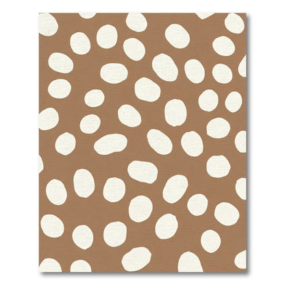 Brown White Spot Organic Composition Rug