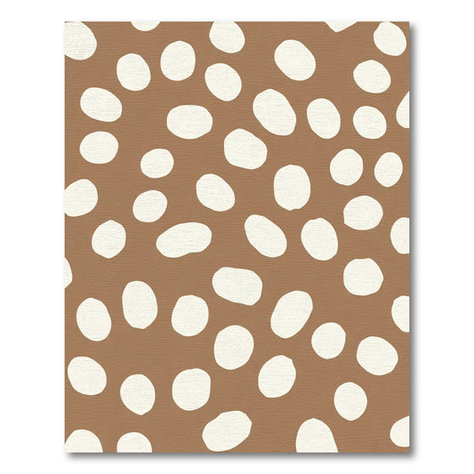 Brown White Spot Organic Composition Rug