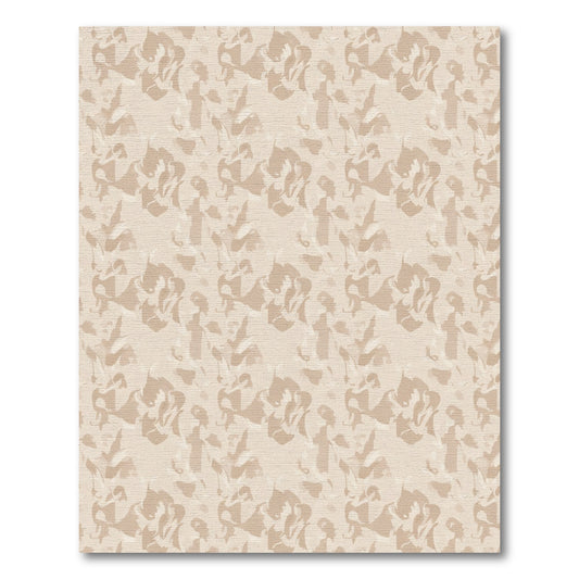 Neutral Tone Abstract Floral Rug