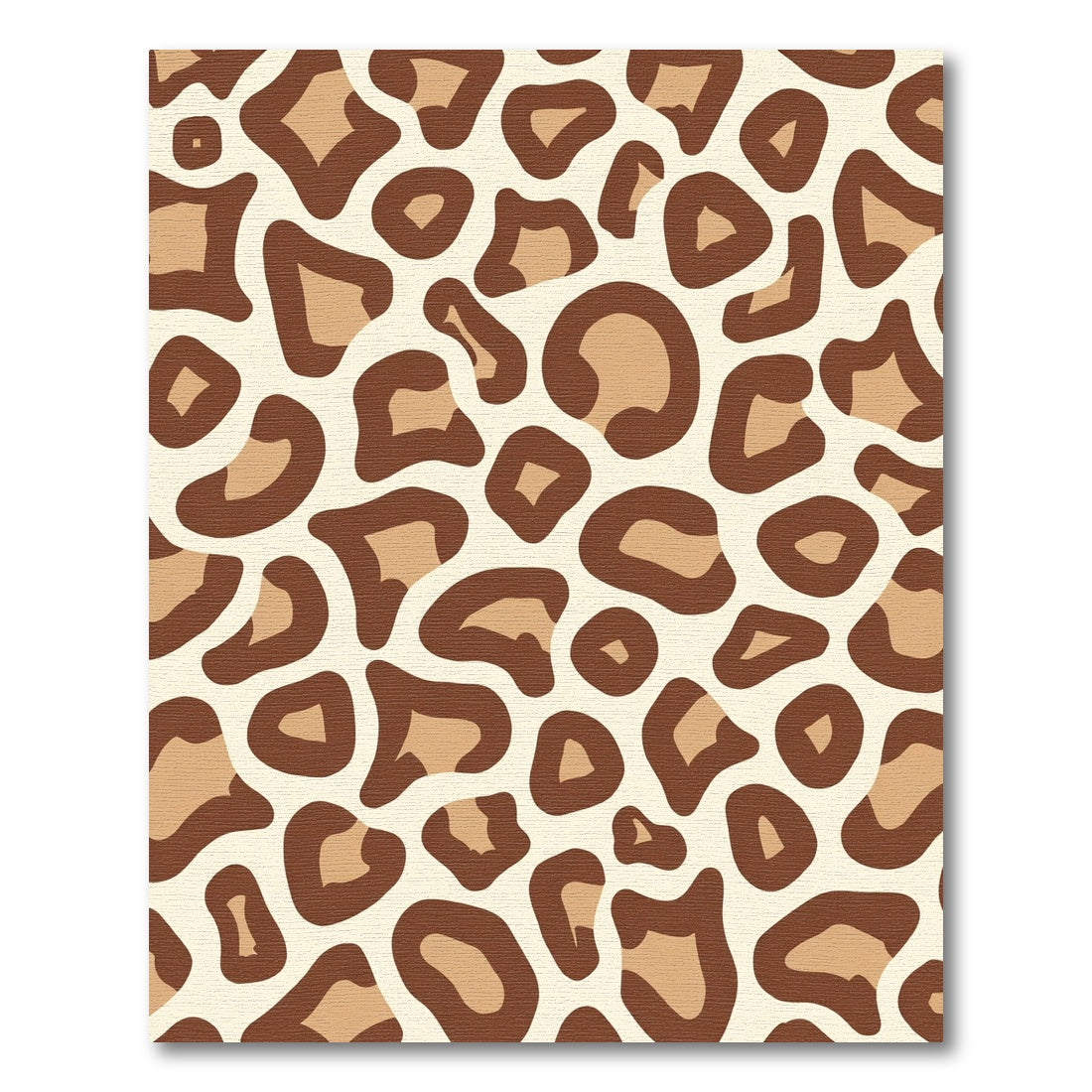 Classic Brown Leopard Spots Rug