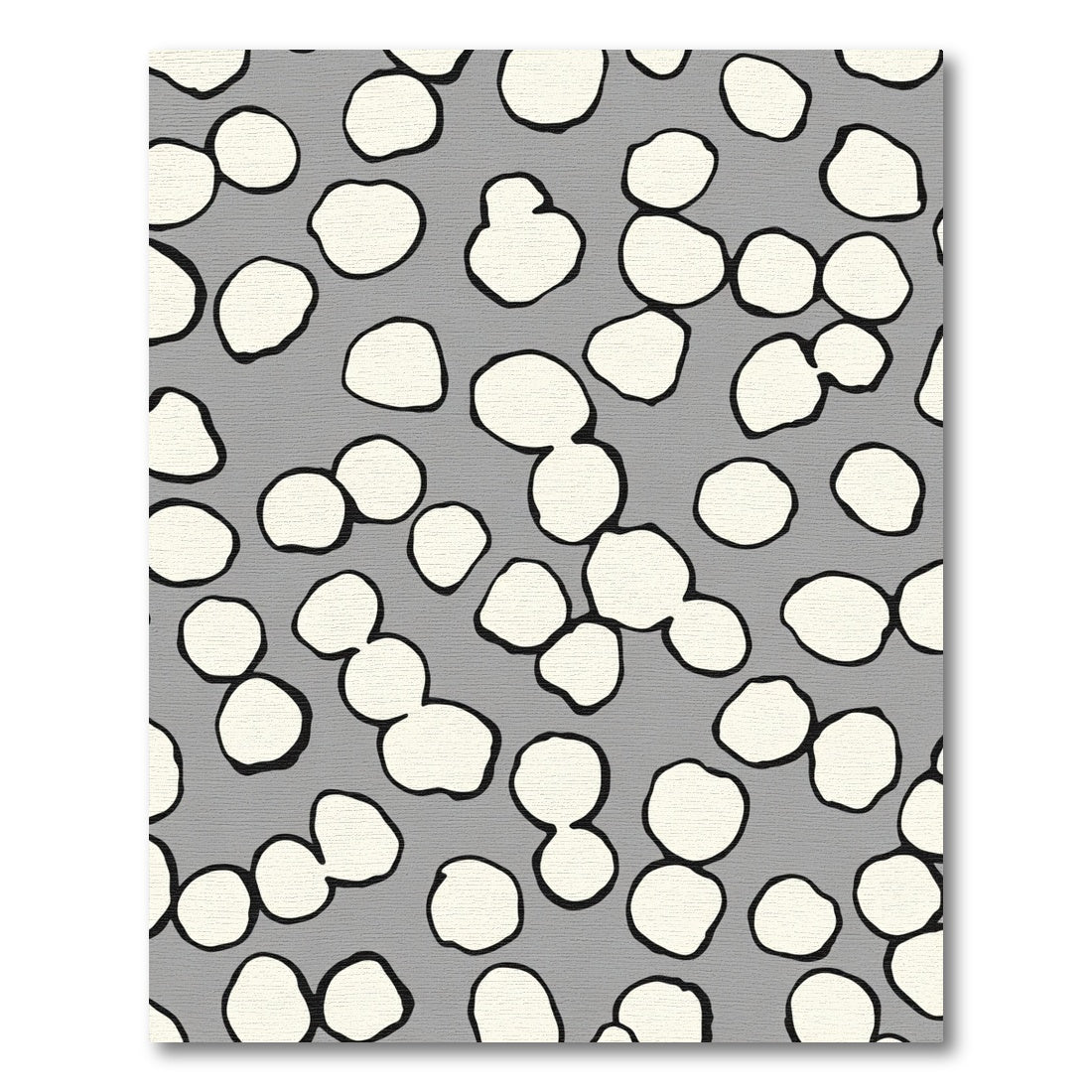 Organic Cream Blob Cluster Rug