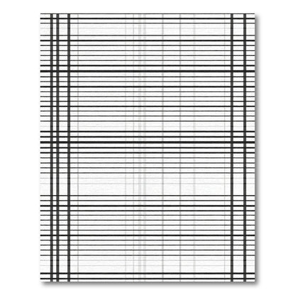 Monochrome Thin Plaid Grid Rug
