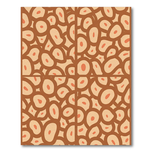 Terracotta Ochre Pebble Overlay Rug