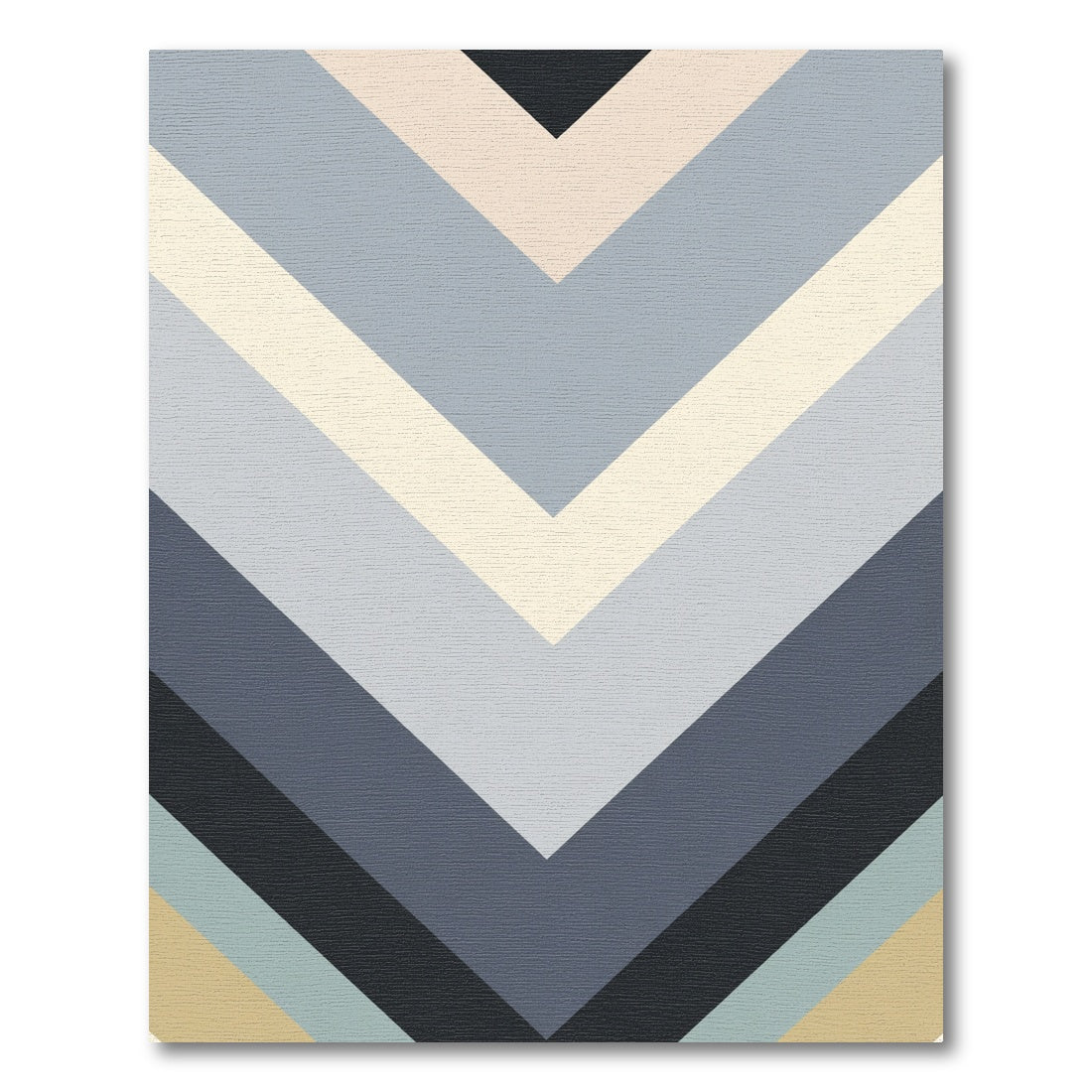 Subtle Chevron Stripe Geometric Rug